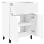 vidaXL Kozmetický stolík do kúpeľne Biela 60 x 35 x 80 cm – Obrázok 4