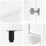 vidaXL Kozmetický stolík do kúpeľne Biela 60 x 35 x 80 cm – Obrázok 8