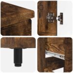 vidaXL Kozmetický stolík do kúpeľne Dymový dub 60 x 35 x 80 cm – Obrázok 8
