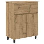 vidaXL Kozmetický stolík do kúpeľne Dub artisan 60 x 35 x 80 cm – Obrázok 2