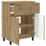 vidaXL Kozmetický stolík do kúpeľne Dub artisan 60 x 35 x 80 cm – Obrázok 4