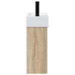 vidaXL Kúpeľňová skrinka s batériou Dub sonoma 45,5 x 22,5 x 84 cm – Obrázok 6