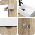 vidaXL Kúpeľňová skrinka s batériou Dub sonoma 45,5 x 22,5 x 84 cm – Obrázok 8