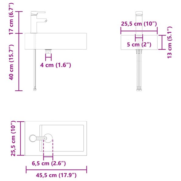 vidaXL Kúpeľňová skrinka s batériou Staré drevo 45,5 x 22,5 x 84 cm – Obrázok 11
