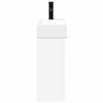 vidaXL Kúpeľňová skrinka s batériou Biela 45,5 x 22,5 x 84 cm – Obrázok 6