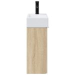 vidaXL Kúpeľňová skrinka s batériou Dub sonoma 45,5 x 22,5 x 84 cm – Obrázok 6