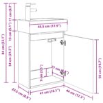 vidaXL Kúpeľňová skrinka s batériou Dub artisan 45,5 x 22,5 x 84 cm – Obrázok 11