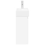 vidaXL Kúpeľňová skrinka s batériou Biela 45,5 x 22,5 x 84 cm – Obrázok 6