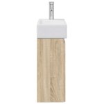 vidaXL Kúpeľňová skrinka s batériou Dub sonoma 45,5 x 22,5 x 84 cm – Obrázok 6
