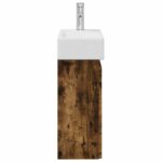 vidaXL Kúpeľňová skrinka s batériou Dymový dub 45,5 x 22,5 x 84 cm – Obrázok 6