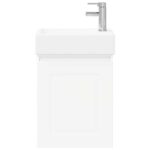 vidaXL Kúpeľňová skrinka s batériou Biela 45,5 x 22,5 x 84 cm – Obrázok 5
