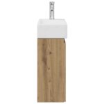 vidaXL Kúpeľňová skrinka s batériou Dub artisan 45,5 x 22,5 x 84 cm – Obrázok 6