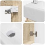 vidaXL Kúpeľňová skrinka s batériou Dub sonoma 45,5 x 25,5 x 84 cm – Obrázok 8