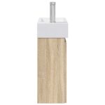 vidaXL Kúpeľňová skrinka s batériou Dub sonoma 45,5 x 22,5 x 84 cm – Obrázok 6
