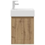 vidaXL Kúpeľňová skrinka s batériou Dub artisan 45,5 x 22,5 x 84 cm – Obrázok 5