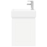 vidaXL Kúpeľňová skrinka s batériou Biela 45,5 x 22,5 x 84 cm – Obrázok 5