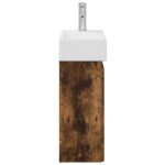 vidaXL Kúpeľňová skrinka s batériou Dymový dub 45,5 x 22,5 x 84 cm – Obrázok 6