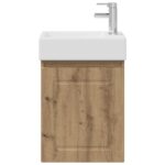 vidaXL Kúpeľňová skrinka s batériou Dub artisan 45,5 x 22,5 x 84 cm – Obrázok 5