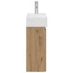 vidaXL Kúpeľňová skrinka s batériou Dub artisan 45,5 x 22,5 x 84 cm – Obrázok 6