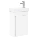 vidaXL Kúpeľňová skrinka s batériou Biela 40,5 x 22,5 x 62 cm – Obrázok 2