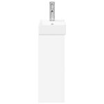 vidaXL Kúpeľňová skrinka s batériou Biela 40,5 x 22,5 x 62 cm – Obrázok 6