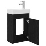 vidaXL Kúpeľňová skrinka s batériou Čierny dub 40,5 x 22,5 x 62 cm – Obrázok 4