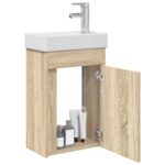 vidaXL Kúpeľňová skrinka s batériou Dub sonoma 40,5 x 22,5 x 62 cm – Obrázok 3
