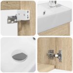 vidaXL Kúpeľňová skrinka s batériou Dub sonoma 40,5 x 22,5 x 62 cm – Obrázok 8