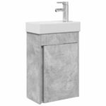 vidaXL Kúpeľňová skrinka s batériou Betónovo sivá 40,5 x 22,5 x 62 cm – Obrázok 2
