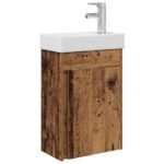 vidaXL Kúpeľňová skrinka s batériou Staré drevo 40,5 x 22,5 x 62 cm – Obrázok 2