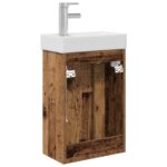 vidaXL Kúpeľňová skrinka s batériou Staré drevo 40,5 x 22,5 x 62 cm – Obrázok 7