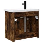 vidaXL Kúpeľňová skrinka s batériou Dymový dub 61 x 40 x 74,5 cm – Obrázok 7