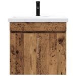 vidaXL Kúpeľňová skrinka s batériou Staré drevo 61 x 40 x 74,5 cm – Obrázok 5