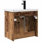 vidaXL Kúpeľňová skrinka s batériou Staré drevo 61 x 40 x 74,5 cm – Obrázok 7