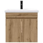 vidaXL Kúpeľňová skrinka s batériou Dub artisan 61 x 40 x 74,5 cm – Obrázok 5