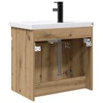 vidaXL Kúpeľňová skrinka s batériou Dub artisan 61 x 40 x 74,5 cm – Obrázok 7