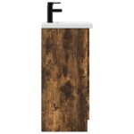 vidaXL Kúpeľňová skrinka s umývadlom Dymový dub 42 x 40 x 84,5 cm – Obrázok 5