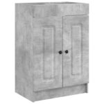 vidaXL Kúpeľňová skrinka pod umývadlo Betónovo sivá 56 x 37,5 x 81 cm – Obrázok 2