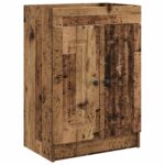 vidaXL Kúpeľňová skrinka pod umývadlo Staré drevo 56 x 37,5 x 81 cm – Obrázok 2