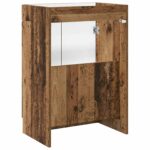 vidaXL Kúpeľňová skrinka pod umývadlo Staré drevo 56 x 37,5 x 81 cm – Obrázok 6