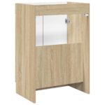 vidaXL Kúpeľňová skrinka pod umývadlo Dub sonoma 78,5 x 37,5 x 81 cm – Obrázok 6