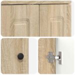 vidaXL Kúpeľňová skrinka pod umývadlo Dub sonoma 78,5 x 37,5 x 81 cm – Obrázok 7