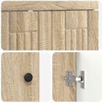 vidaXL Kúpeľňová skrinka pod umývadlo Dub sonoma 56 x 37,5 x 81 cm – Obrázok 7