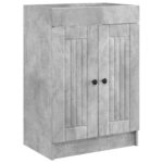 vidaXL Kúpeľňová skrinka pod umývadlo Betónovo sivá 56 x 37,5 x 81 cm – Obrázok 2