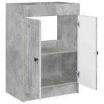 vidaXL Kúpeľňová skrinka pod umývadlo Betónovo sivá 56 x 37,5 x 81 cm – Obrázok 4