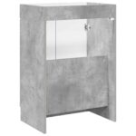 vidaXL Kúpeľňová skrinka pod umývadlo Betónovo sivá 56 x 37,5 x 81 cm – Obrázok 6