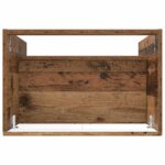 vidaXL Kúpeľňová skrinka pod umývadlo Staré drevo 56 x 37,5 x 81 cm – Obrázok 7