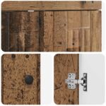 vidaXL Kúpeľňová skrinka pod umývadlo Staré drevo 56 x 37,5 x 81 cm – Obrázok 8