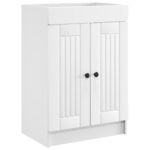 vidaXL Kúpeľňová skrinka pod umývadlo Biela 78,5 x 37,5 x 81 cm – Obrázok 2