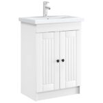 vidaXL Kúpeľňová skrinka pod umývadlo Biela 78,5 x 37,5 x 81 cm – Obrázok 3
